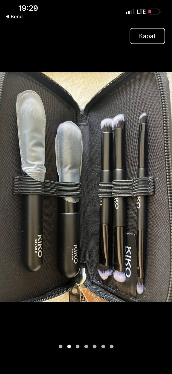 KIKO Siyah Makyaj Fırça Seti - Görsel 2