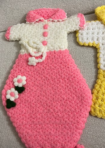 Renkli El Yapımı Banyo Süngeri Seti - Görsel 3