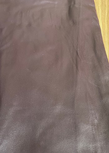 Mor  Deri Pantolon paça  boyu: 64 bel lastikli açılınca44 cm - Görsel 5