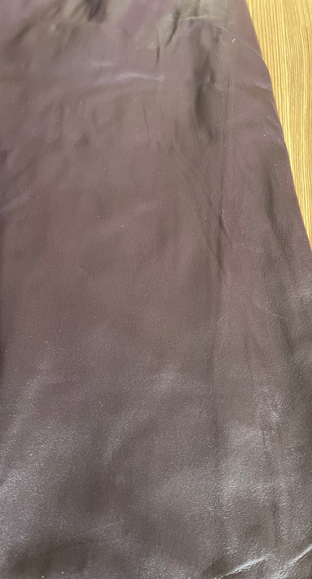 Mor  Deri Pantolon paça  boyu: 64 bel lastikli açılınca44 cm - Görsel 5