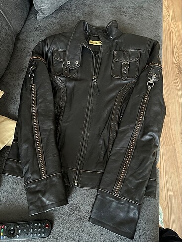 Gerçek deri  m beden mont - Görsel 2