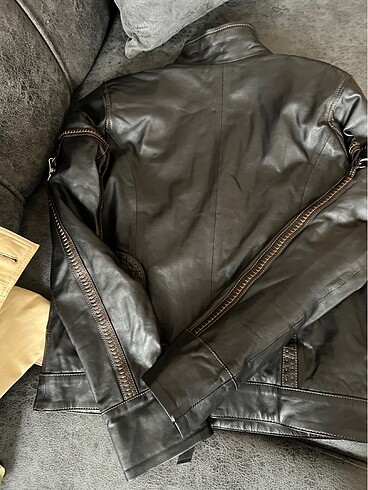 Gerçek deri  m beden mont - Görsel 5
