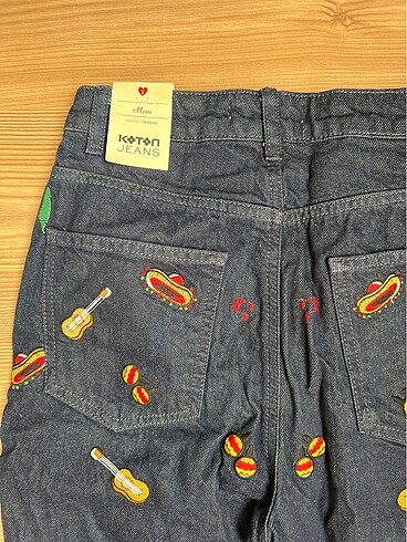 Meksikan islemeli mom jeans 0 ürün - Görsel 5