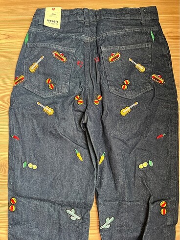 Meksikan islemeli mom jeans 0 ürün - Görsel 6