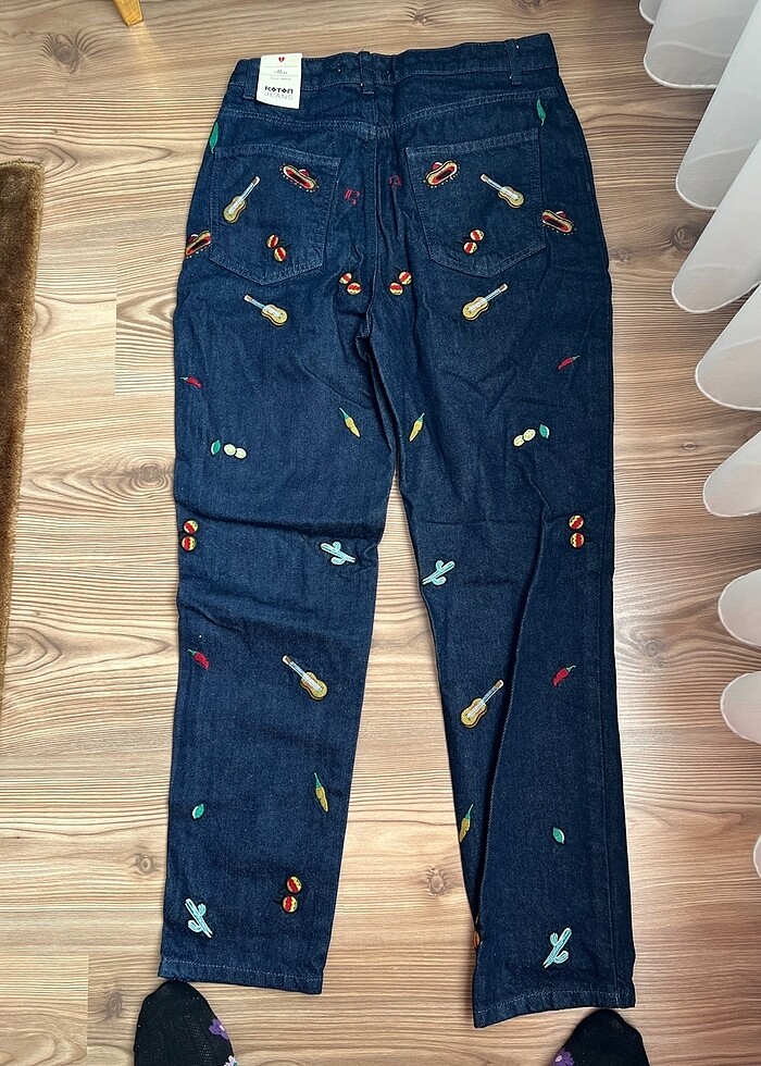Meksikan islemeli mom jeans 0 ürün - Görsel 4