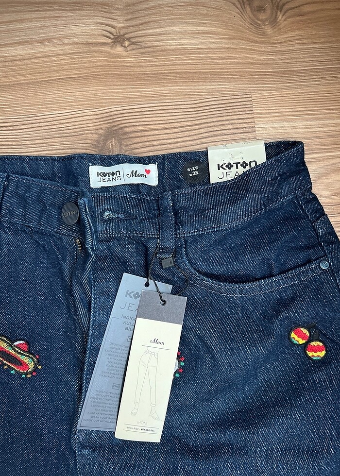 Meksikan islemeli mom jeans 0 ürün - Görsel 3
