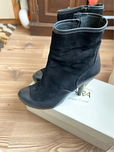 Gön gerçek deri topuklu bot topuk boyu 6cm - Görsel 6
