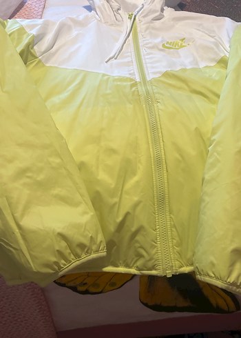 Nike kadın yeşil beyaz içi pofuduk mevsimlik mont hiç giyilmedi - Görsel 3