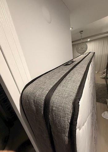 Gri Düz Desenli Yatak - Görsel 4