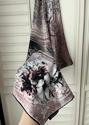 Pembe siyah karışık eşarp - Görsel 2