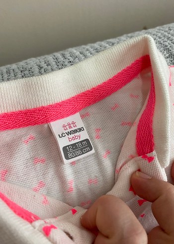 Kız Çocuk Renkli Desenli Polo Tişört - Görsel 3