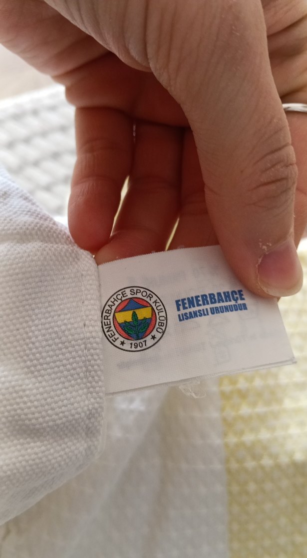 Sarı Renkli Fenerbahçe pike lisanlı ürün - Görsel 3