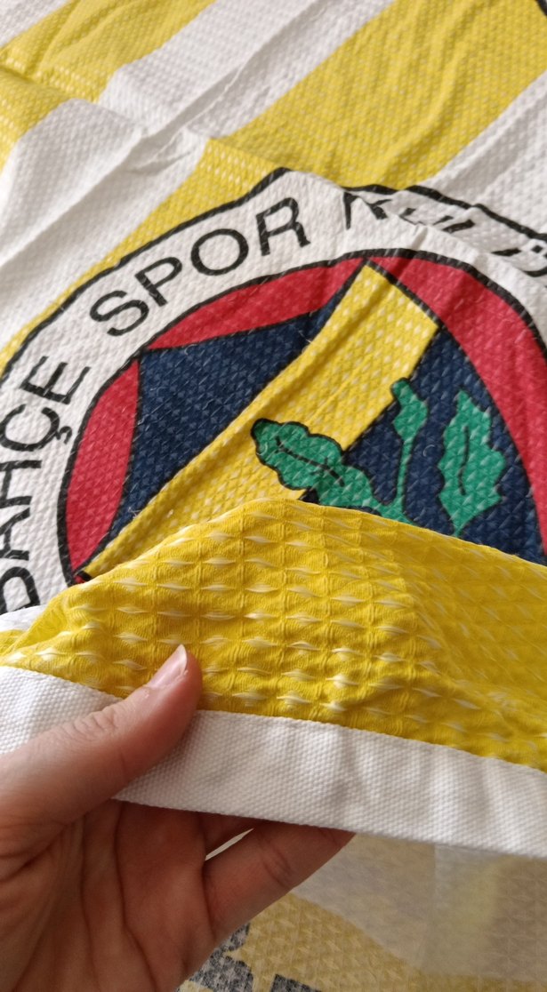 Sarı Renkli Fenerbahçe pike lisanlı ürün - Görsel 2