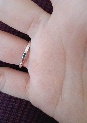 Gri Parlak Taşlı Kadın Yüzük Pandora 925 ayar Gümüş - Görsel 3