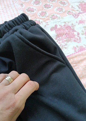 Siyah Kadın Bol Kesim Rahat Eşofman - Görsel 3