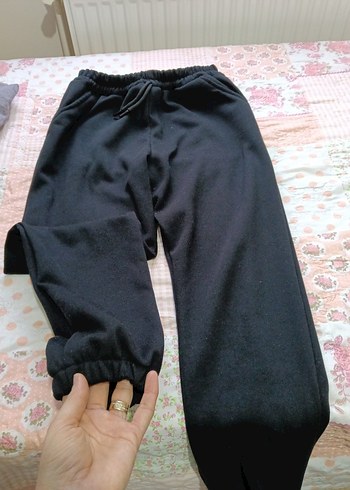 Siyah Kadın Bol Kesim Rahat Eşofman - Görsel 4