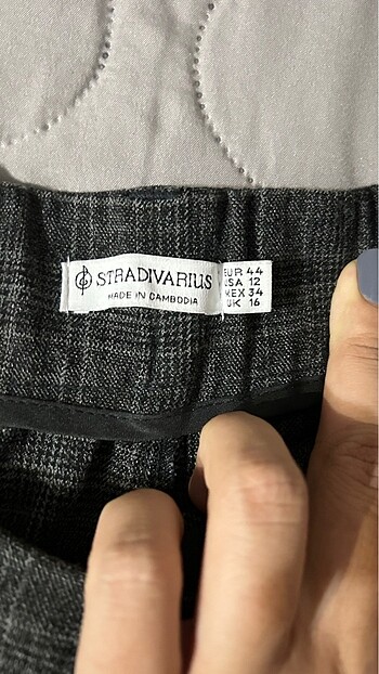 xl Beden gri Renk Stradivarius gri kumaş pantolon
