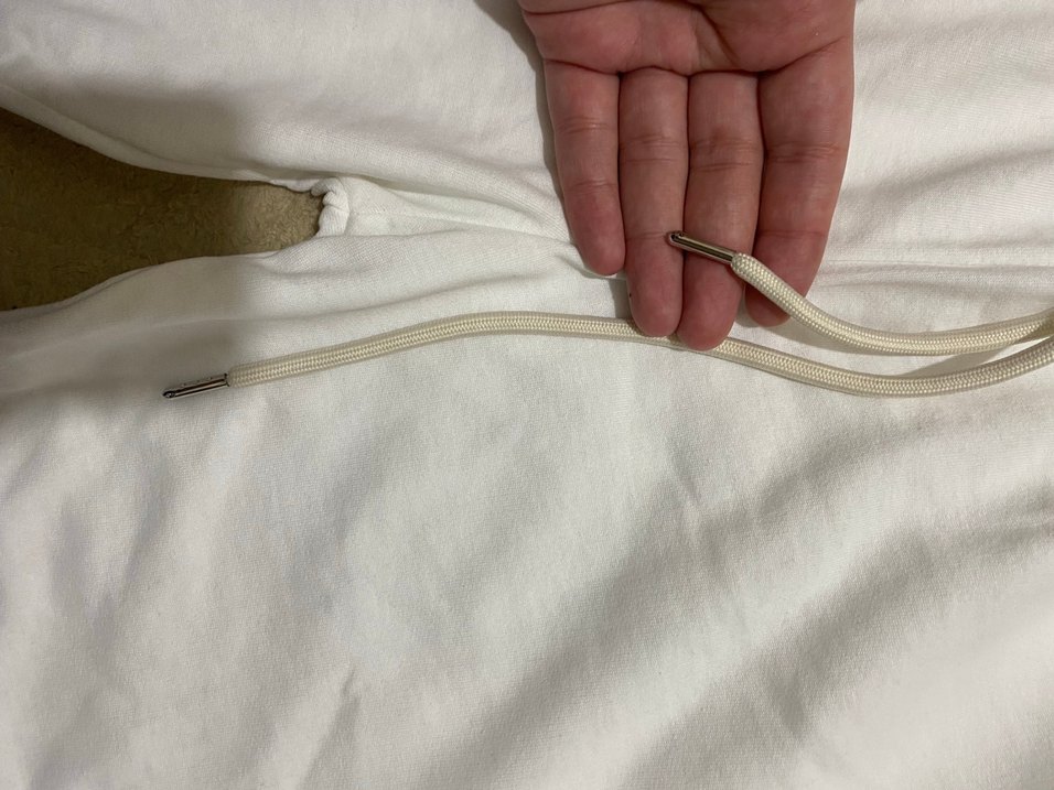 Beyaz Keten Fermuarlı Kadın Eşofman Altı - Görsel 4