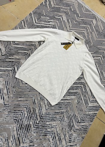 Siyah Erkek Triko Sweatshirt - Görsel 4