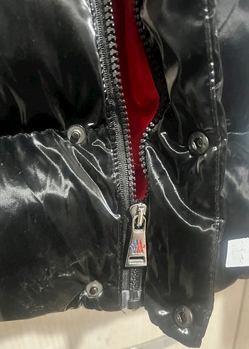 Moncler Valantino Siyah Parlak Erkek Mont - Görsel 3