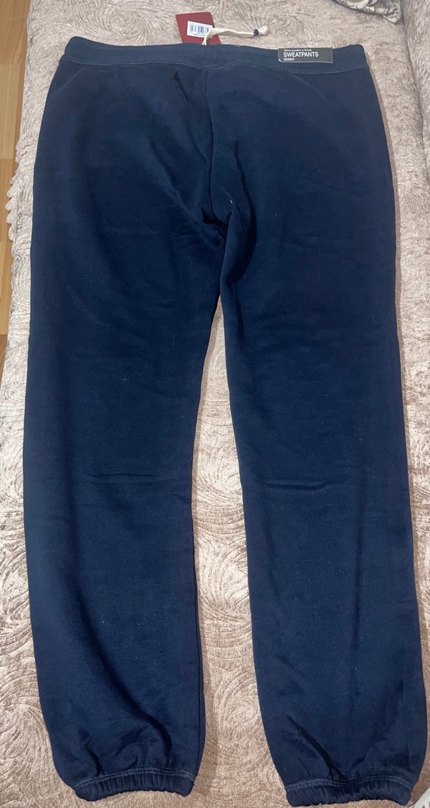 Erkek Lacivert Fermuarlı Slim Eşofman Altı - Görsel 3