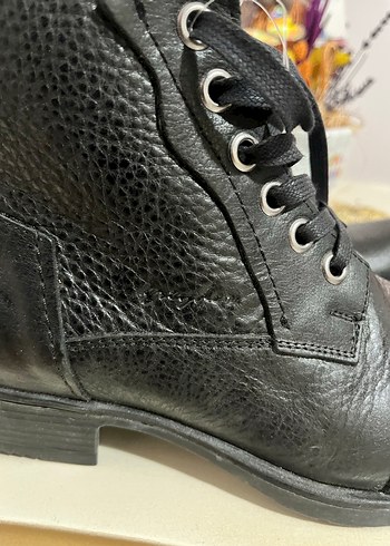 Greyder Siyah Deri Bağcıklı Erkek Bot - Görsel 6
