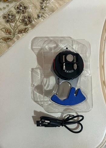 Deprem lambası LED Şarjlı Anahtarlık Işığı - Görsel 6