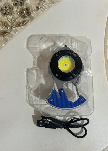 Deprem lambası LED Şarjlı Anahtarlık Işığı - Görsel 5