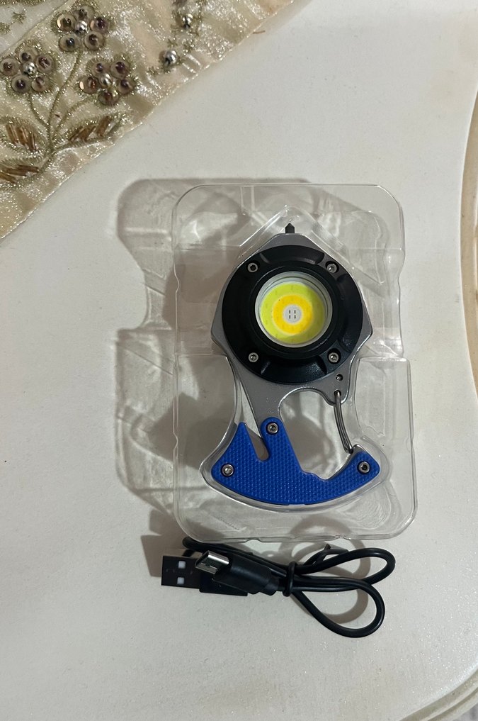 Deprem lambası LED Şarjlı Anahtarlık Işığı - Görsel 5