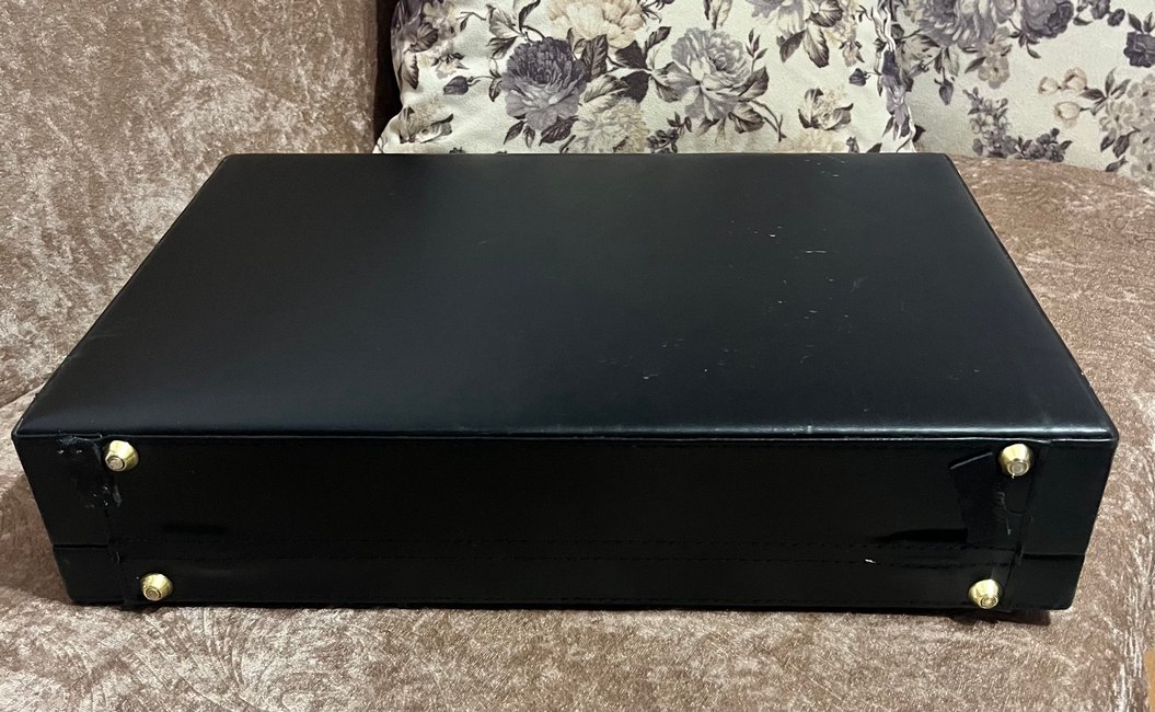 Klasik Vintage Siyah Erkek Evrak Çantası - Görsel 5