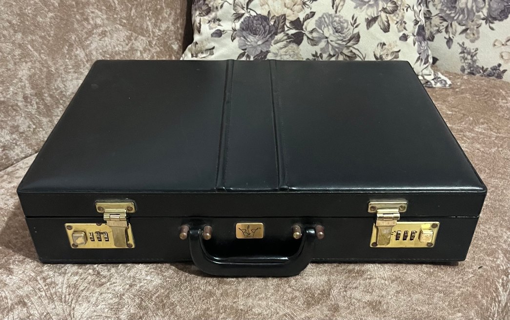 Klasik Vintage Siyah Erkek Evrak Çantası - Görsel 2