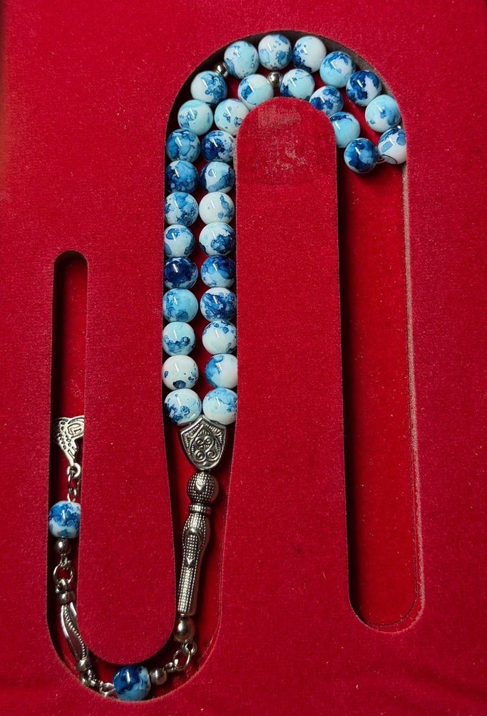 Turkuaz Bohem Erkek Tesbih - Görsel 2