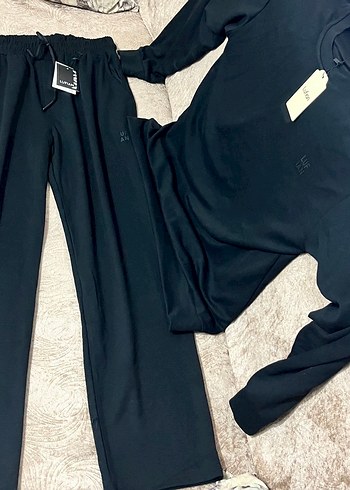 Lufian Siyah Unisex Oversize Eşofman Takımı - Görsel 3