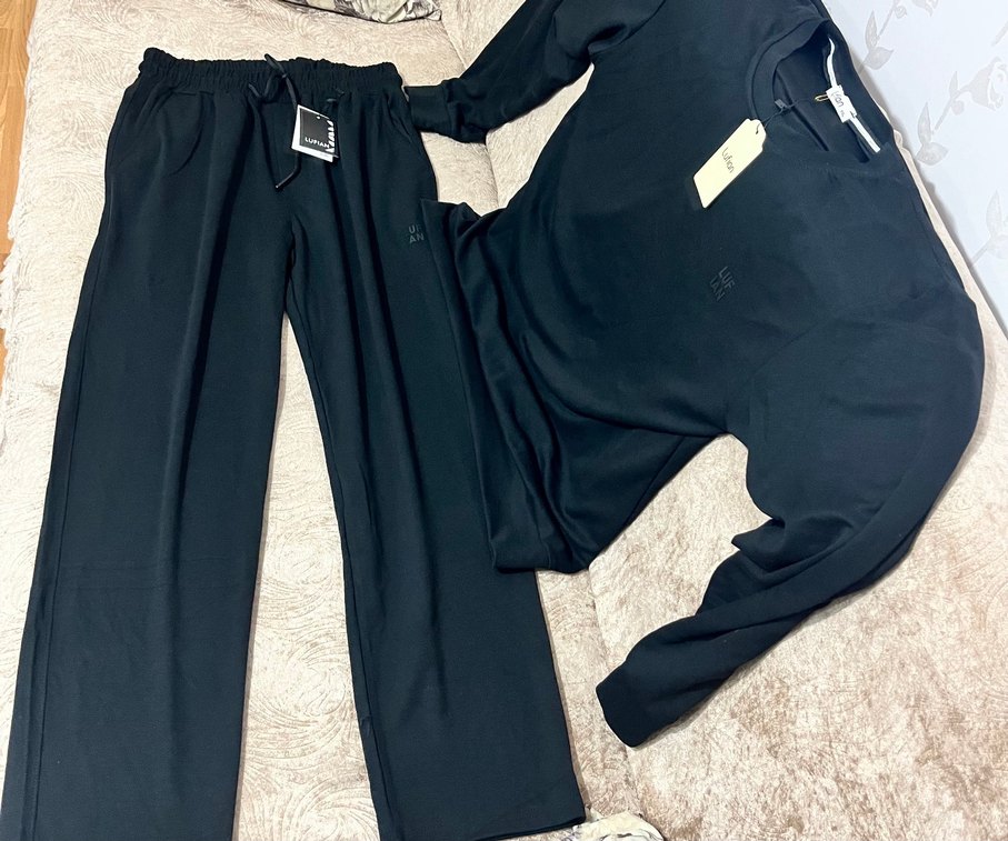 Lufian Siyah Unisex Oversize Eşofman Takımı - Görsel 3