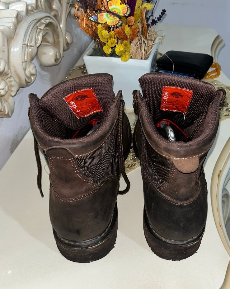 Harley Davidson Kahverengi Deri Erkek Botlar - Görsel 3