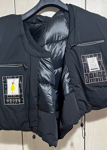 Lufian Siyah Fermuarlı Yelek Street Style - Görsel 2