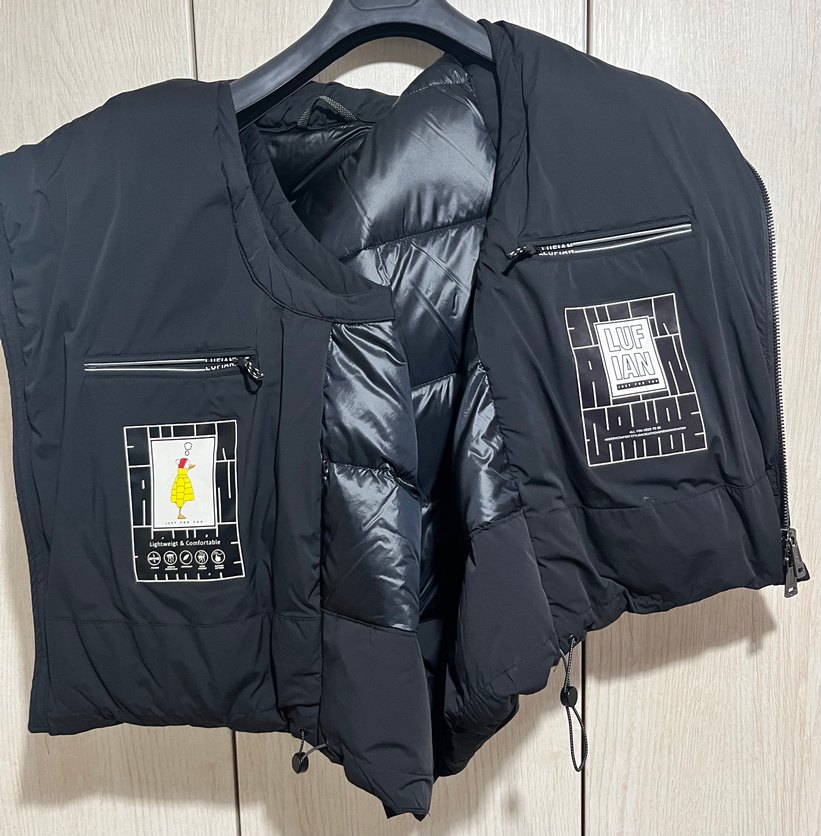 Lufian Siyah Fermuarlı Yelek Street Style - Görsel 2