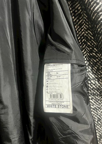 Düğmeli Yılan Desenli Midi Kaban - Görsel 5