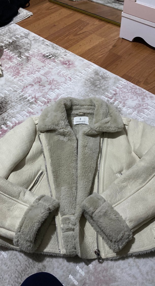 Kürklü Süet Kadın Ceket - Görsel 3