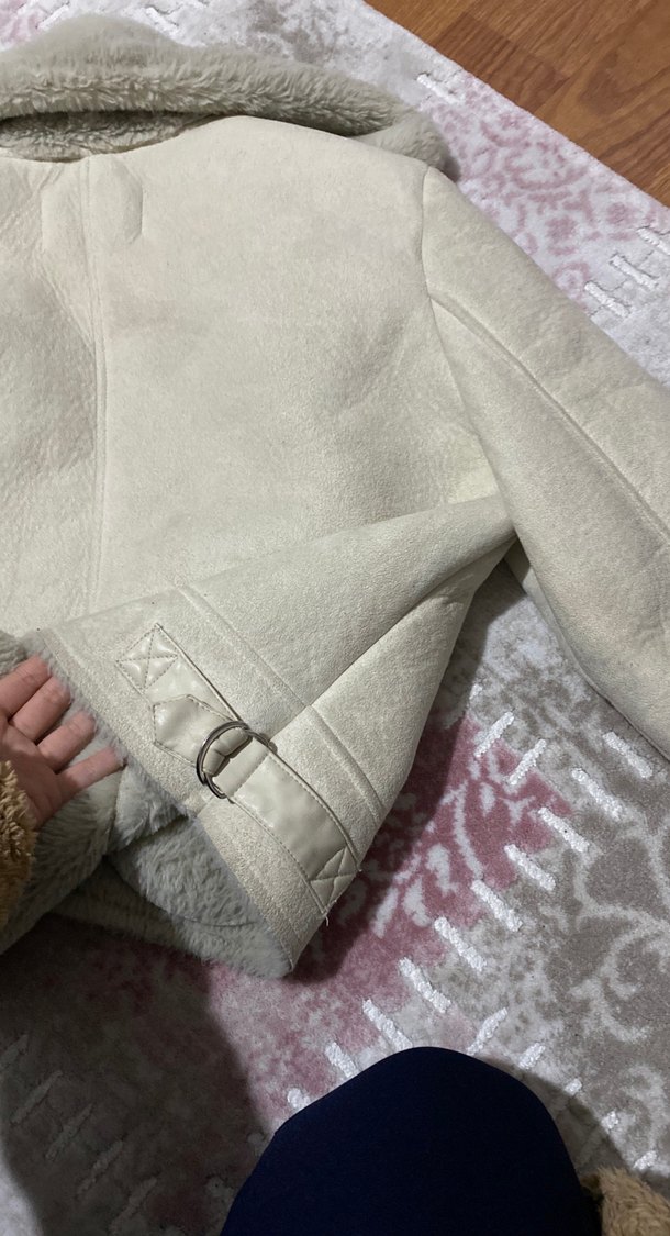 Kürklü Süet Kadın Ceket - Görsel 5