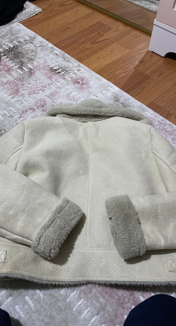 Kürklü Süet Kadın Ceket - Görsel 4