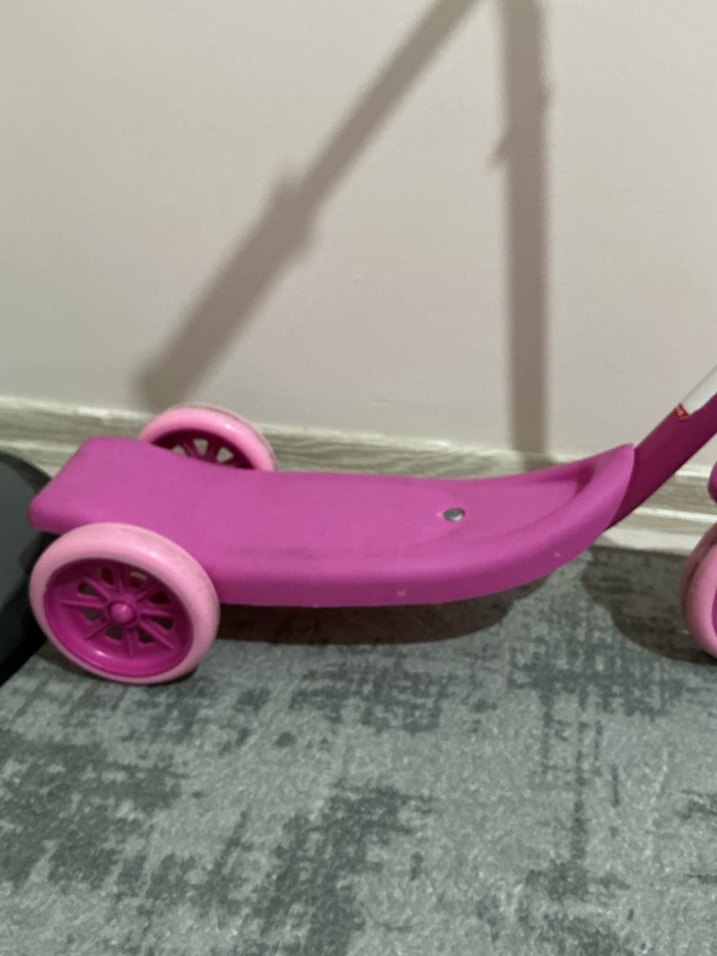 Pastel Pembe Çocuk Scooter'ı - Görsel 5