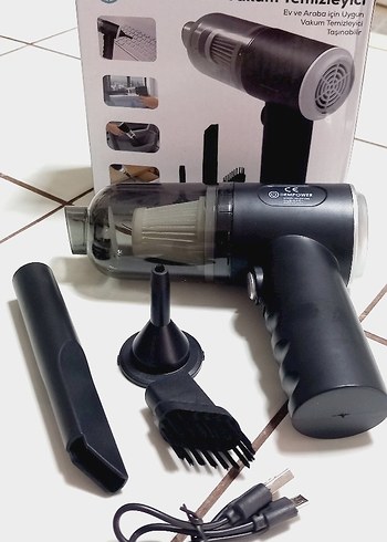 Araç içi kablosuz Vakumlu temizleyici şarzlı - Görsel 6