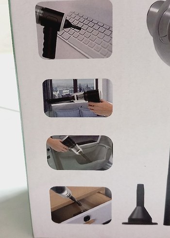 Araç içi kablosuz Vakumlu temizleyici şarzlı - Görsel 2