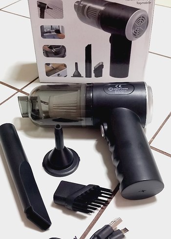 Araç içi kablosuz Vakumlu temizleyici şarzlı - Görsel 7