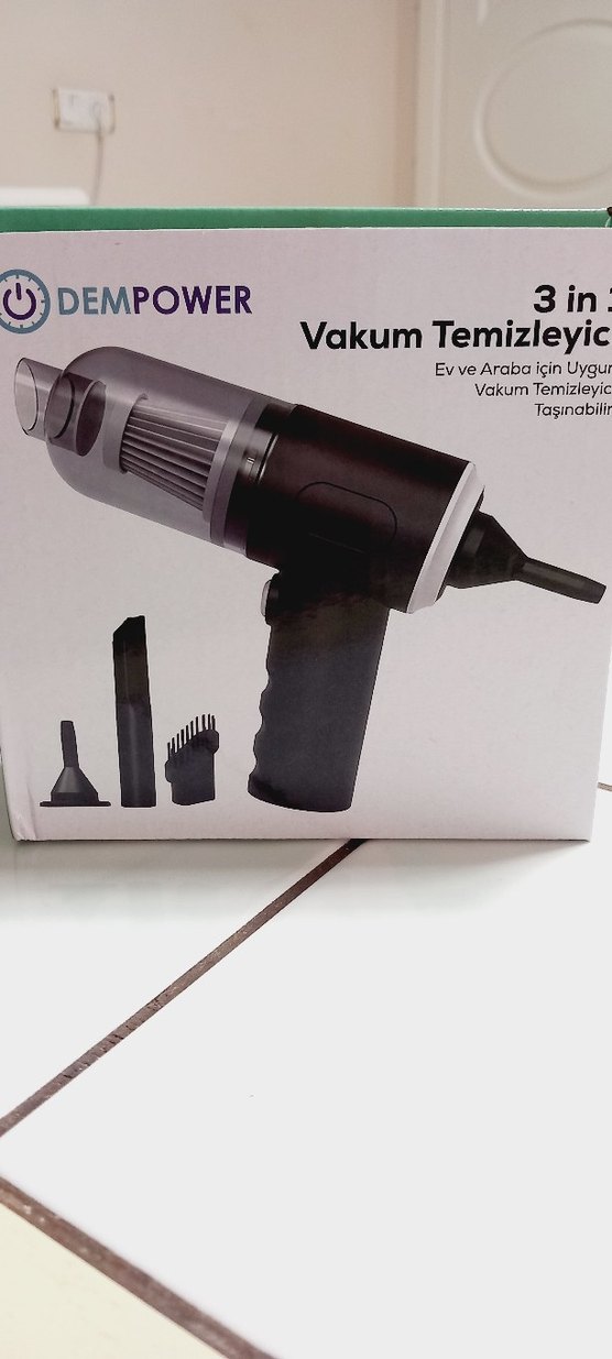 Araç içi kablosuz Vakumlu temizleyici şarzlı - Görsel 4