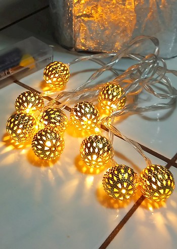 Led IŞIK Ramazan topları pille çalışıyor.sıfırürün kullanılmadı - Görsel 9