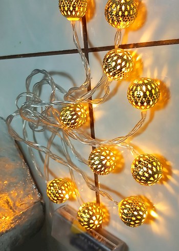 Led IŞIK Ramazan topları pille çalışıyor.sıfırürün kullanılmadı - Görsel 6