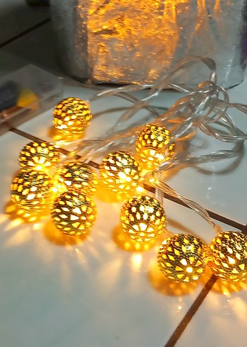 Led IŞIK Ramazan topları pille çalışıyor.sıfırürün kullanılmadı - Görsel 7