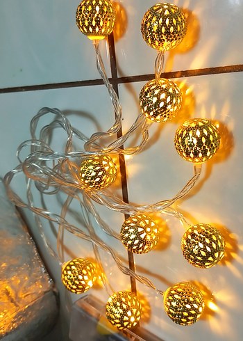 Led IŞIK Ramazan topları pille çalışıyor.sıfırürün kullanılmadı - Görsel 2